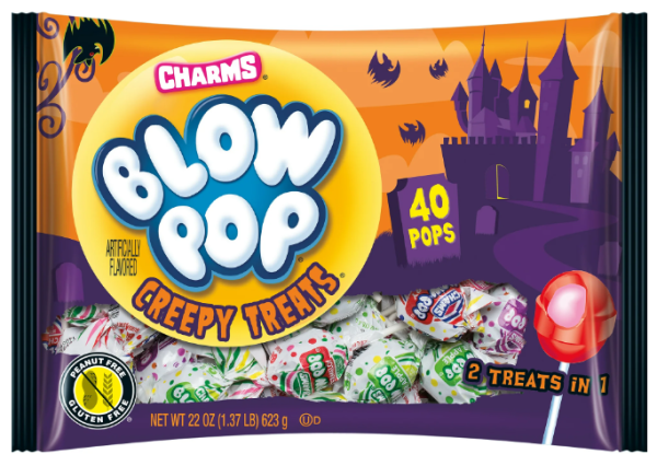 CHARMS 'Creepy Treats' 2 Treats in 1, 40 Lollypops, Lutscher 623 gr
